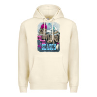 Sandshell Winter tis the season skeleton Premium Hoodie - FaDigitalArtStudio