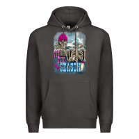Smoke Winter tis the season skeleton Premium Hoodie - FaDigitalArtStudio