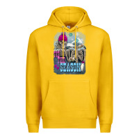 Lemon Winter tis the season skeleton Premium Hoodie - FaDigitalArtStudio