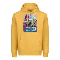 Mustard Winter tis the season skeleton Premium Hoodie - FaDigitalArtStudio