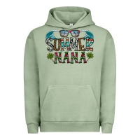 Pigment Oil Green summer nana Urban Hoodie - CowhideDigitalArt