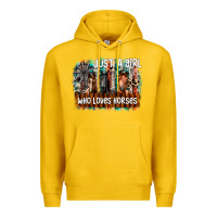 Lemon just a girl who loves horses Premium Hoodie - CowhideDigitalArt