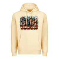 Pina Colada just a girl who loves horses Premium Hoodie - CowhideDigitalArt