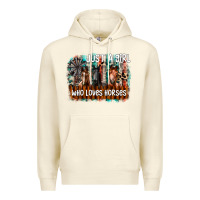 Sandshell just a girl who loves horses Premium Hoodie - CowhideDigitalArt
