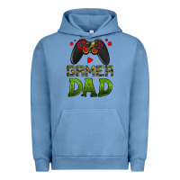 Pigment Pebble Blue gamer dad Urban Hoodie - HRA Design Shop