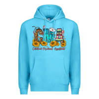 Ocean Blue cma certified medical assistant Premium Hoodie - FaDigitalArtStudio