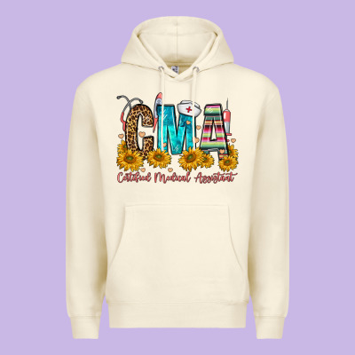 Cma Certified Medical Assistant Premium Hoodie Designed By Fadigitalartstudio