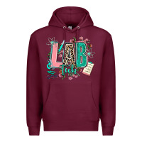 Burgundy lab tech Premium Hoodie - AdoDesignShop