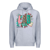 Heather Grey lab tech Premium Hoodie - AdoDesignShop