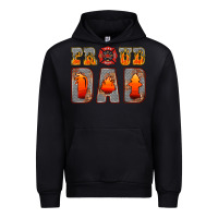 Black proud dad Urban Hoodie - HRA Design Shop