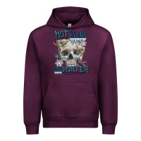 Mauve Wine not made for winter skull Urban Hoodie - FaDigitalArtStudio