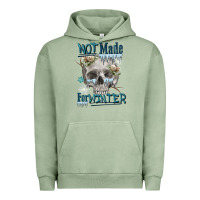 Pigment Oil Green not made for winter skull Urban Hoodie - FaDigitalArtStudio