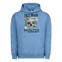 Pigment Pebble Blue not made for winter skull Urban Hoodie - FaDigitalArtStudio