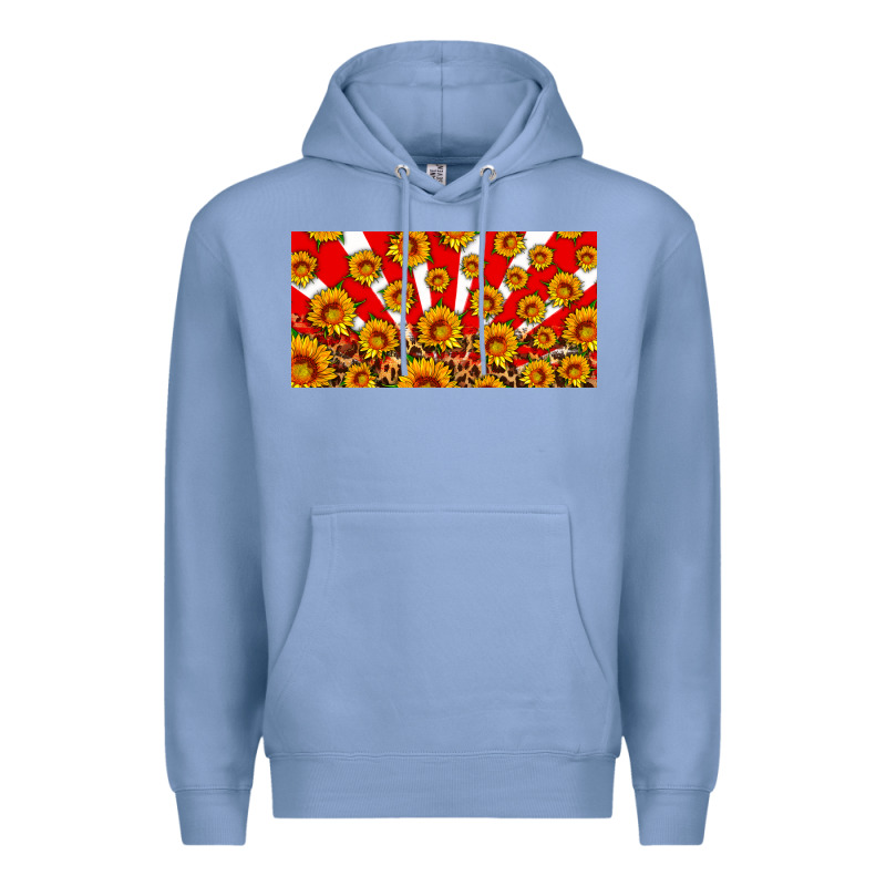 Usa Sunflowers Leopard License Plate Premium Hoodie by HRA Design Shop | Teevron