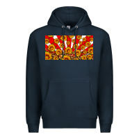Navy usa sunflowers leopard license plate Premium Hoodie - HRA Design Shop