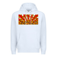White usa sunflowers leopard license plate Premium Hoodie - HRA Design Shop