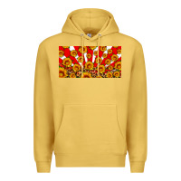 Antique Gold usa sunflowers leopard license plate Premium Hoodie - HRA Design Shop