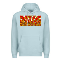 Blue Mist usa sunflowers leopard license plate Premium Hoodie - HRA Design Shop