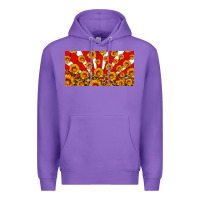 Purple usa sunflowers leopard license plate Premium Hoodie - HRA Design Shop