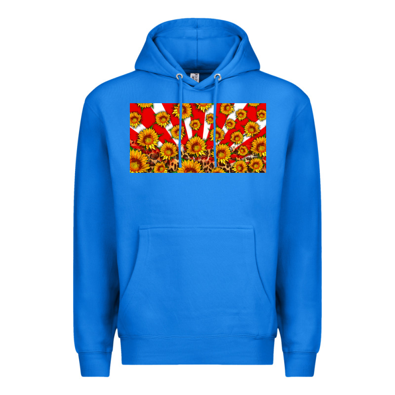 Usa Sunflowers Leopard License Plate Premium Hoodie by HRA Design Shop | Teevron