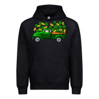 Black st patricks shamrock gold truck Urban Hoodie - FaDigitalArtStudio