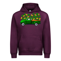 Mauve Wine st patricks shamrock gold truck Urban Hoodie - FaDigitalArtStudio