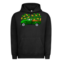 Pigment Black st patricks shamrock gold truck Urban Hoodie - FaDigitalArtStudio