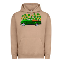 Pigment Burro st patricks shamrock gold truck Urban Hoodie - FaDigitalArtStudio