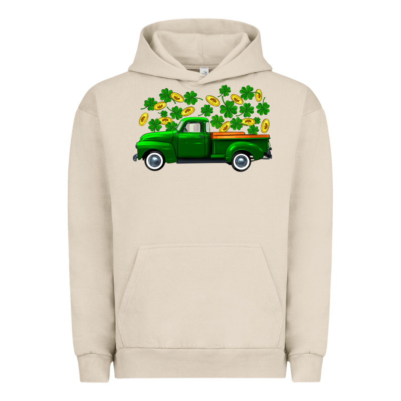 St Patricks Shamrock Gold Truck Urban Hoodie by FaDigitalArtStudio | Teevron