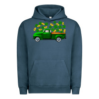 Pigment Midnight Navy st patricks shamrock gold truck Urban Hoodie - FaDigitalArtStudio