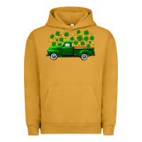 Pigment Peanut Butter st patricks shamrock gold truck Urban Hoodie - FaDigitalArtStudio
