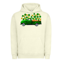 Pigment Pistachio st patricks shamrock gold truck Urban Hoodie - FaDigitalArtStudio