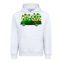 White st patricks shamrock gold truck Urban Hoodie - FaDigitalArtStudio