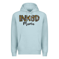 Blue Mist ınked mama Premium Hoodie - CowhideDigitalArt