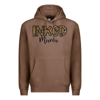 Chestnut ınked mama Premium Hoodie - CowhideDigitalArt