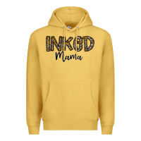 Antique Gold ınked mama Premium Hoodie - CowhideDigitalArt