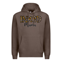 Coffee ınked mama Premium Hoodie - CowhideDigitalArt