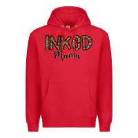 Red ınked mama Premium Hoodie - CowhideDigitalArt