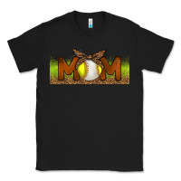 Black Baseball And Softball Mom Libbey Glass Classic Tee - BundleAndBundleShop