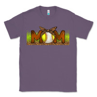 Lavender Baseball And Softball Mom Libbey Glass Classic Tee - BundleAndBundleShop