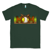 Sports Green Baseball And Softball Mom Libbey Glass Classic Tee - BundleAndBundleShop