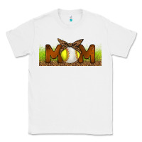 White Baseball And Softball Mom Libbey Glass Classic Tee - BundleAndBundleShop
