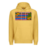 Antique Gold usa sunflower and cactus license plate Premium Hoodie - HRA Design Shop