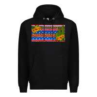 Black usa sunflower and cactus license plate Premium Hoodie - HRA Design Shop