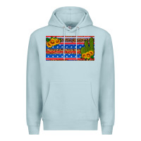 Blue Mist usa sunflower and cactus license plate Premium Hoodie - HRA Design Shop