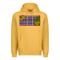 Mustard usa sunflower and cactus license plate Premium Hoodie - HRA Design Shop