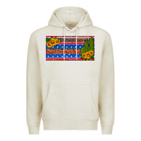 Oatmeal Heather usa sunflower and cactus license plate Premium Hoodie - HRA Design Shop