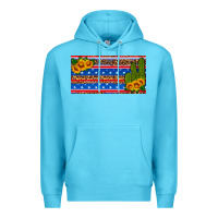 Ocean Blue usa sunflower and cactus license plate Premium Hoodie - HRA Design Shop