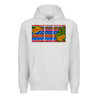 Dove Grey usa sunflower and cactus license plate Premium Hoodie - HRA Design Shop