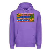 Purple usa sunflower and cactus license plate Premium Hoodie - HRA Design Shop
